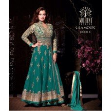 MG 19001-C GREEN MOHINI GLAMOUR WEDDING WEAR DRESS